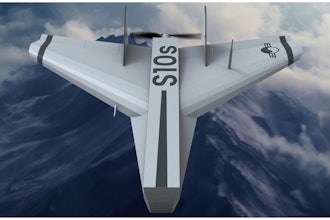 The S10s loitering munition drone, part of the PabloM defense portfolio.