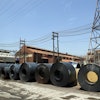 Rolls of finished steel are seen at the U.S. Steel Granite City Works facility Thursday, June 28, 2018, in Granite City, Ill.
