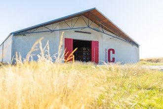 This undated photo provided by Westland Distillery shows a rackhouse at Westland Distillery in Burlington, Wash.