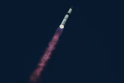 SpaceX's mega rocket Starship makes a test flight from Starbase, Texas, Monday, Oct. 13, 2025.