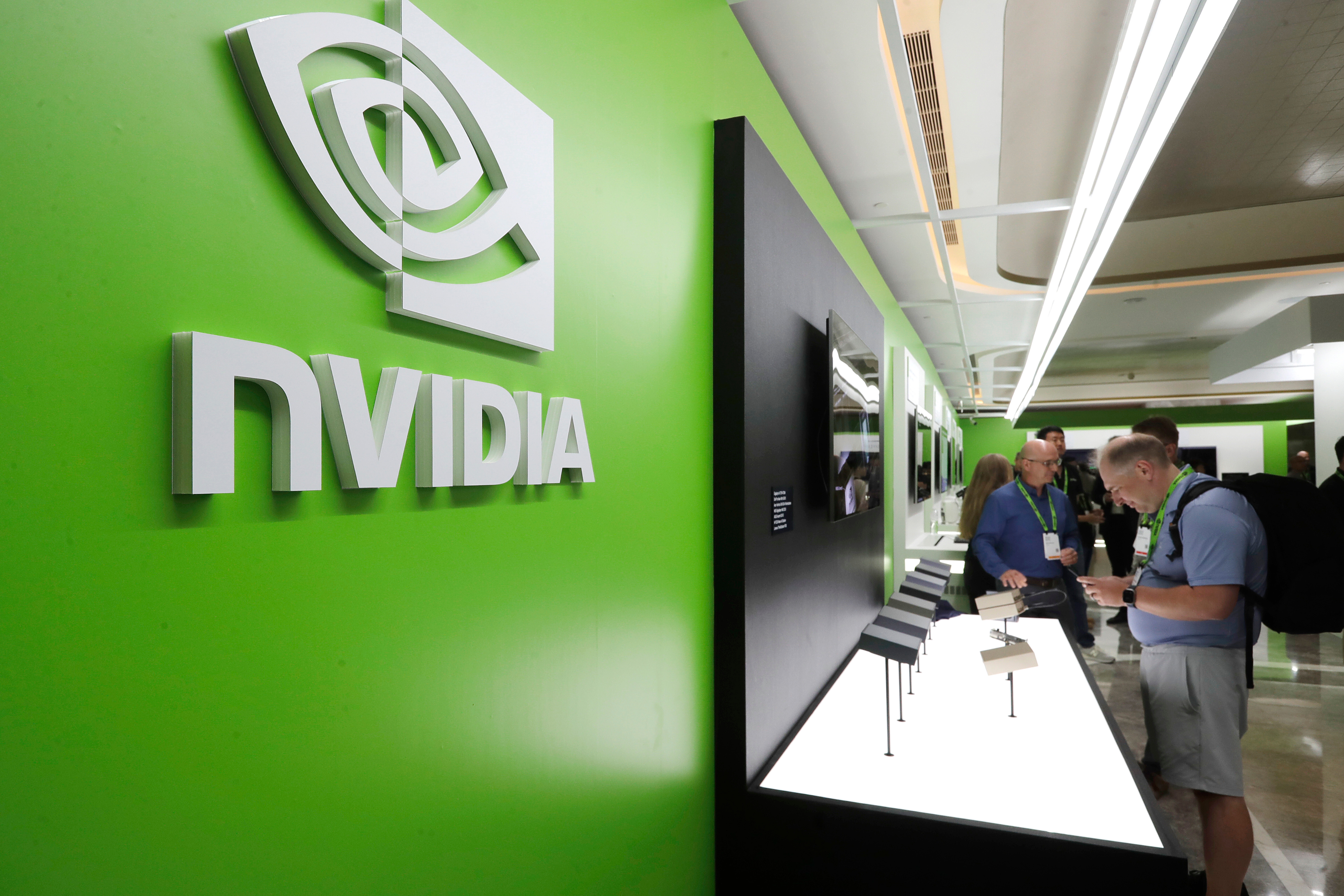 People take a look to Nvidia''s new products during the Computex 2025 exhibition in Taipei, Taiwan, Wednesday, May 21, 2025.