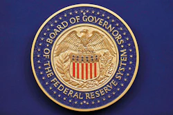 Federal Reserve seal at the Federal Reserve Board Building in Washington, Sept. 17, 2025.