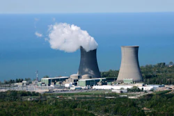 This aerial view shows the Perry Nuclear Power Plant on the shores of Lake Erie in North Perry, Ohio, May 20, 2005.