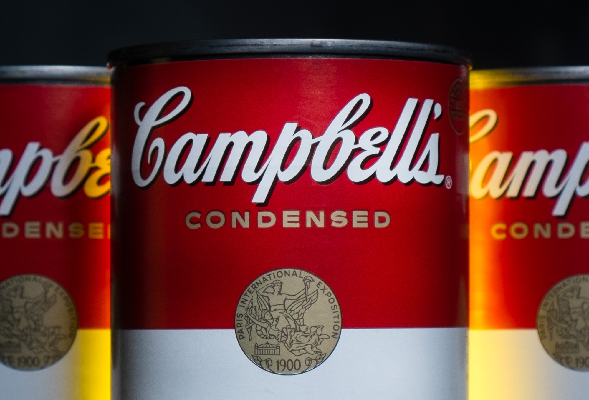 Cans of Campbell's soup are seen in Washington on Jan. 8, 2014.