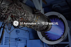 GE Aerospace, Shield AI Collaboration graphic.