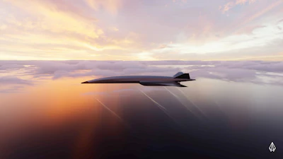 Astro Mechanica's supersonic flight rendering.