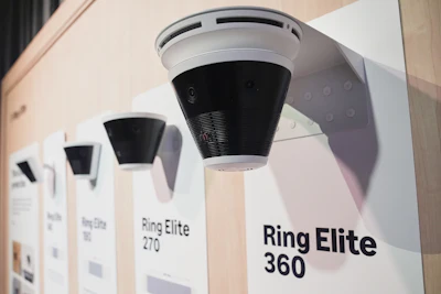 Ring doorbells are seen on display at the Amazon booth during the CES tech show Wednesday, Jan. 7, 2026, in Las Vegas.