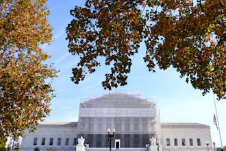 The U.S. Supreme Court is seen on Capitol Hill, Nov. 7, 2025, in Washington.