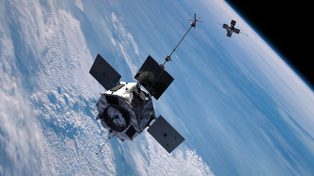 This image provided by NASA shows an ilustration of the identical Van Allen Probes.