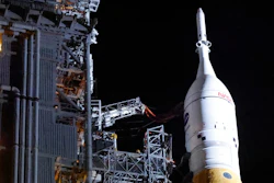 The NASA Artemis II rocket with the Orion spacecraft aboard leaves the Vehicle Assembly Building moving slowly to pad 39B at the Kennedy Space Center in Cape Canaveral, Fla., Friday, March 20, 2026.