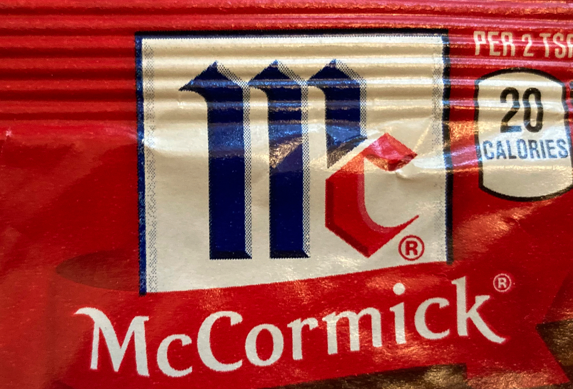 The McCormick & Co. logo on a spice package, Nov. 24, 2020.