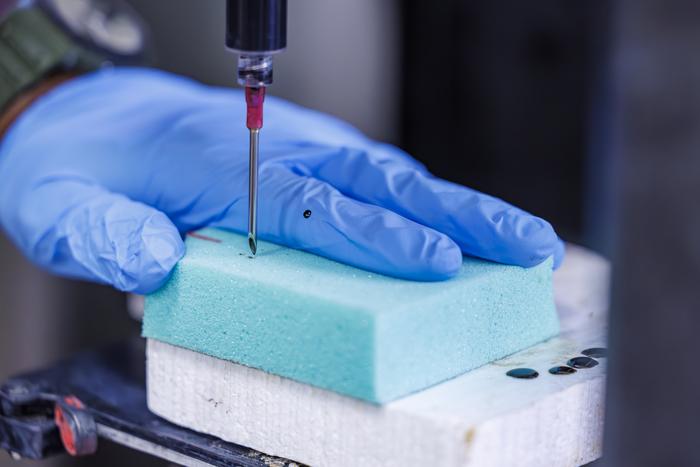 3D-printed plastic columns embedded in an ordinary foam forms a hybrid &ldquo;super foam&rdquo; that can absorb up to 10 times more energy than standard padding.