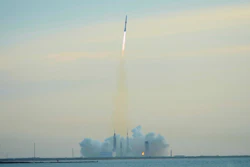 The Blue Origin New Glenn rocket lifts off from LC36 at the Cape Canaveral Space Force station, Sunday, April 19, 2026, in Cape Canaveral, Fla.