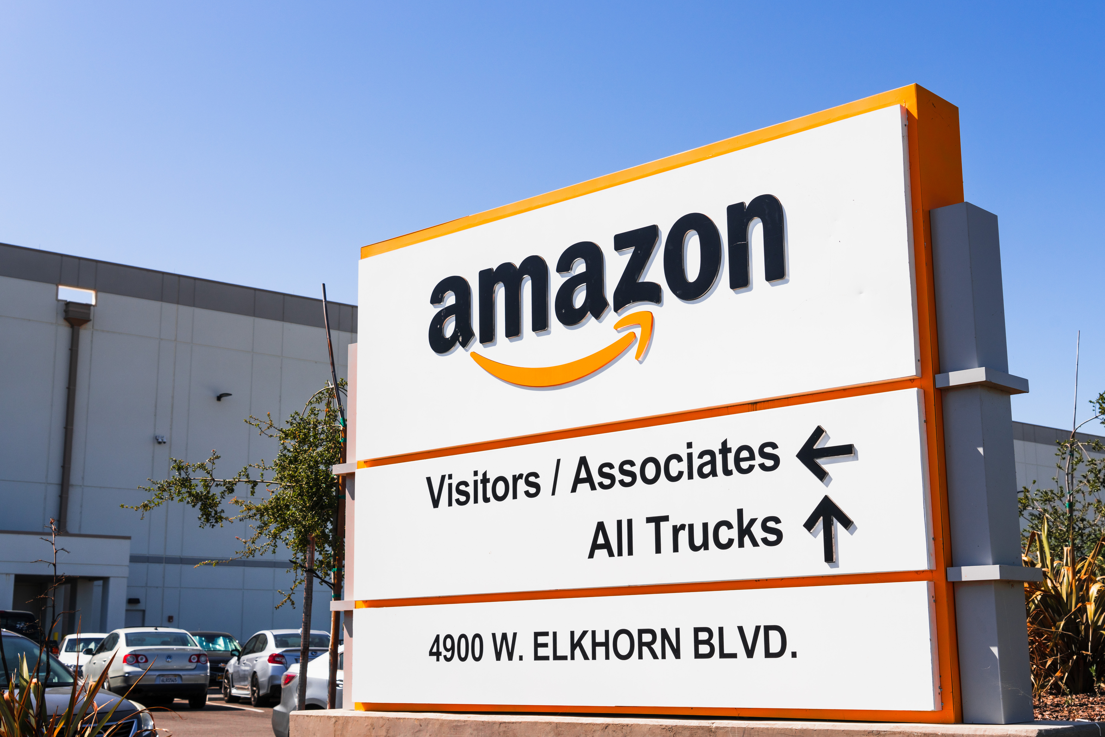 Amazon distribution center, Sacramento, Calif., Aug. 2019.