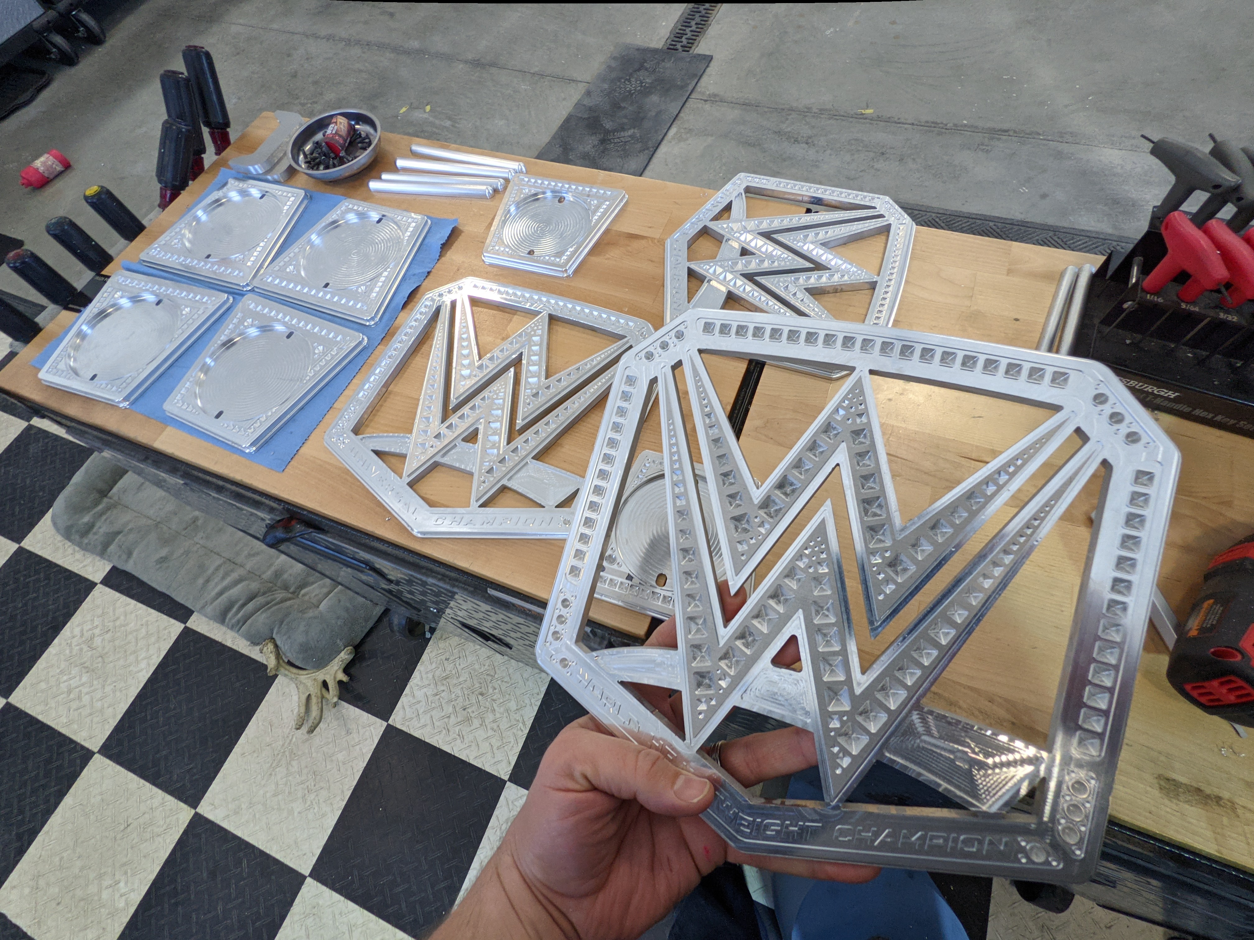 Jason Pohl uses Tormach&rsquo;s 1100MX CNC mill to create TV-ready championship belts for WWE.