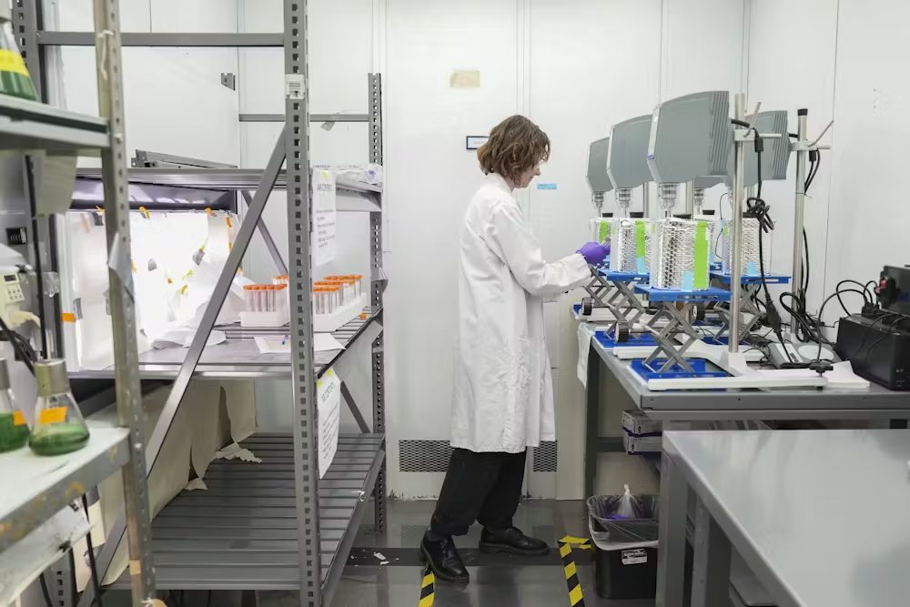 A scientist prepares samples while doing research on PFAS at a U.S. Environmental Protection Agency lab. Understanding of chemicals&rsquo; risks has been built on IRIS assessments.