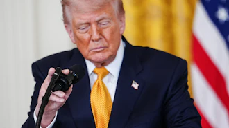 President Donald Trump at an event in the East Room of the White House, May 6, 2026.