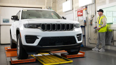 A Jeep Grand Cherokee is tested at the Detroit Assembly Complex – Jefferson.