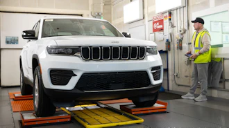 A Jeep Grand Cherokee is tested at the Detroit Assembly Complex – Jefferson.