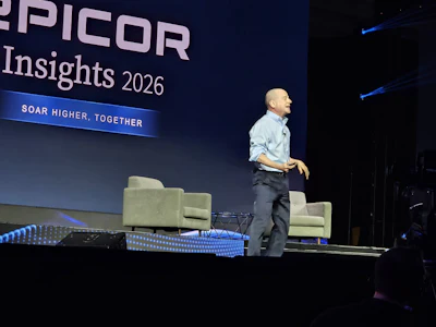 Gene Marks speaks at Epicor Insights 2026.