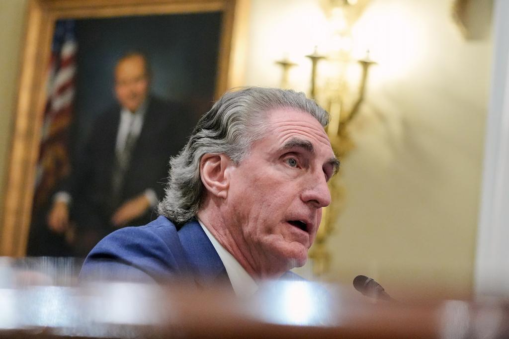 Interior Secretary Doug Burgum testifies during the House National Resources Committee on the budget request for the Interior Department on Capitol Hill, Wednesday, May 13, 2026, in Washington.