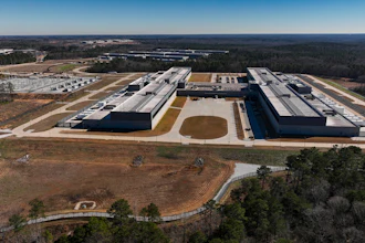 Meta's Stanton Springs Data Center is visible Jan. 13, 2026, in Newton County, Ga.