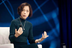Computer scientist Fei-Fei Li speaks during the Clinton Global Initiative, Sept. 24, 2024, in New York.