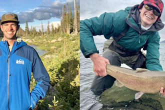 Patrick Bauman, Colter Backcountry founder and CEO (left) and brother Daniel Bauman, chief fishing officer.