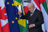 Brazil President Luiz Inacio Lula da Silva at the G7 summit, Evian-les-Bains, France, June 16, 2026.