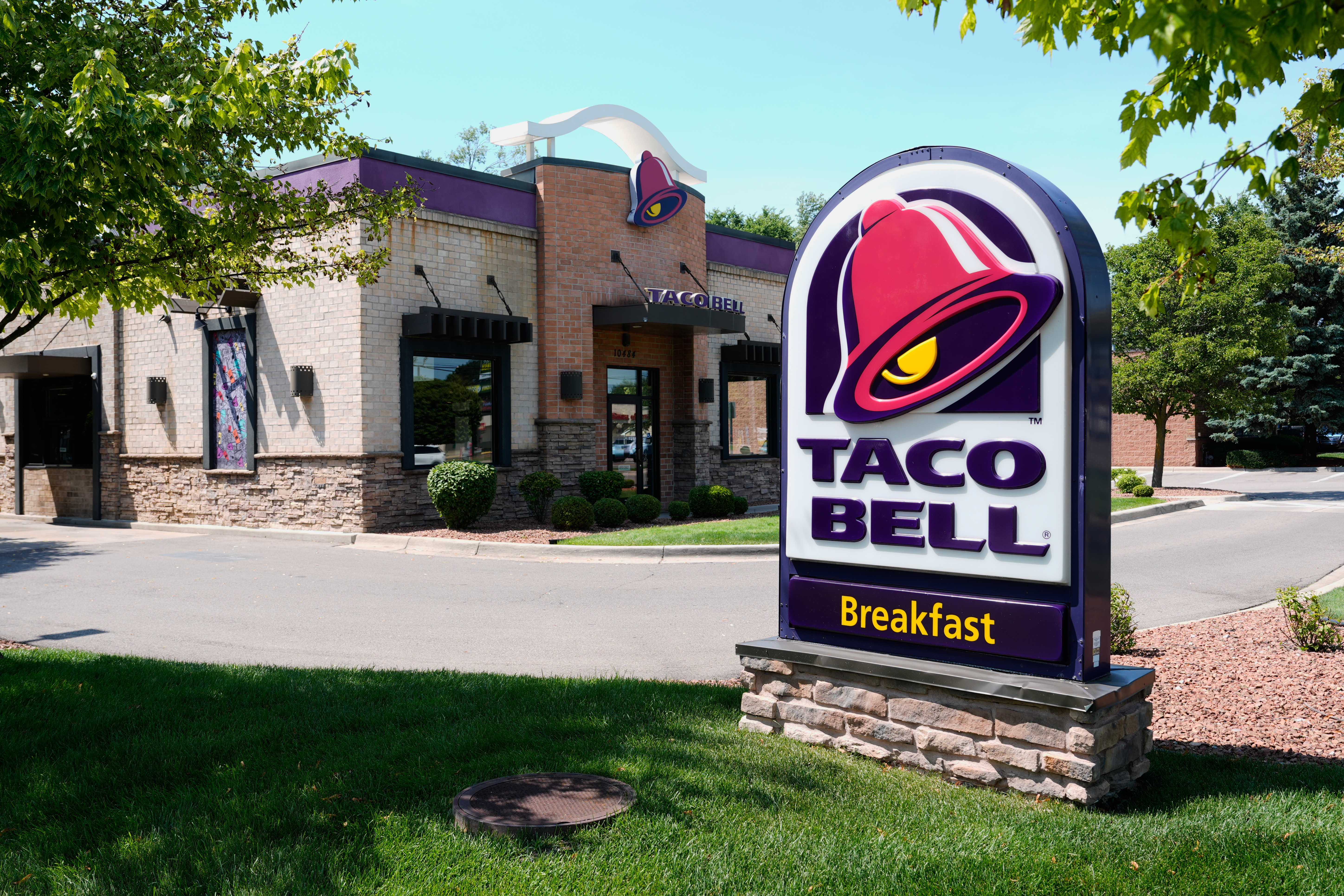 A Taco Bell restaurant in Taylor, Mich., July 14, 2026.