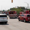 Emergency personnel respond to a hazardous material call on Phillips Avenue in Toledo, Ohio, on Wednesday, July 15, 2026.