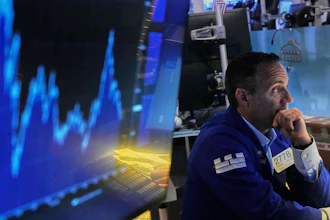 Specialist Michael Gagliano works at his post on the floor of the New York Stock Exchange, Thursday, June 25, 2026.