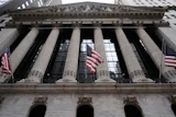 The New York Stock Exchange is seen in New York, Thursday, March 19, 2026.