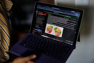 Faith Maeba, a student at Virginia Commonwealth University, shares an assignment for a Practical AI Synthesis course, Stafford, Va., July 20, 2026.