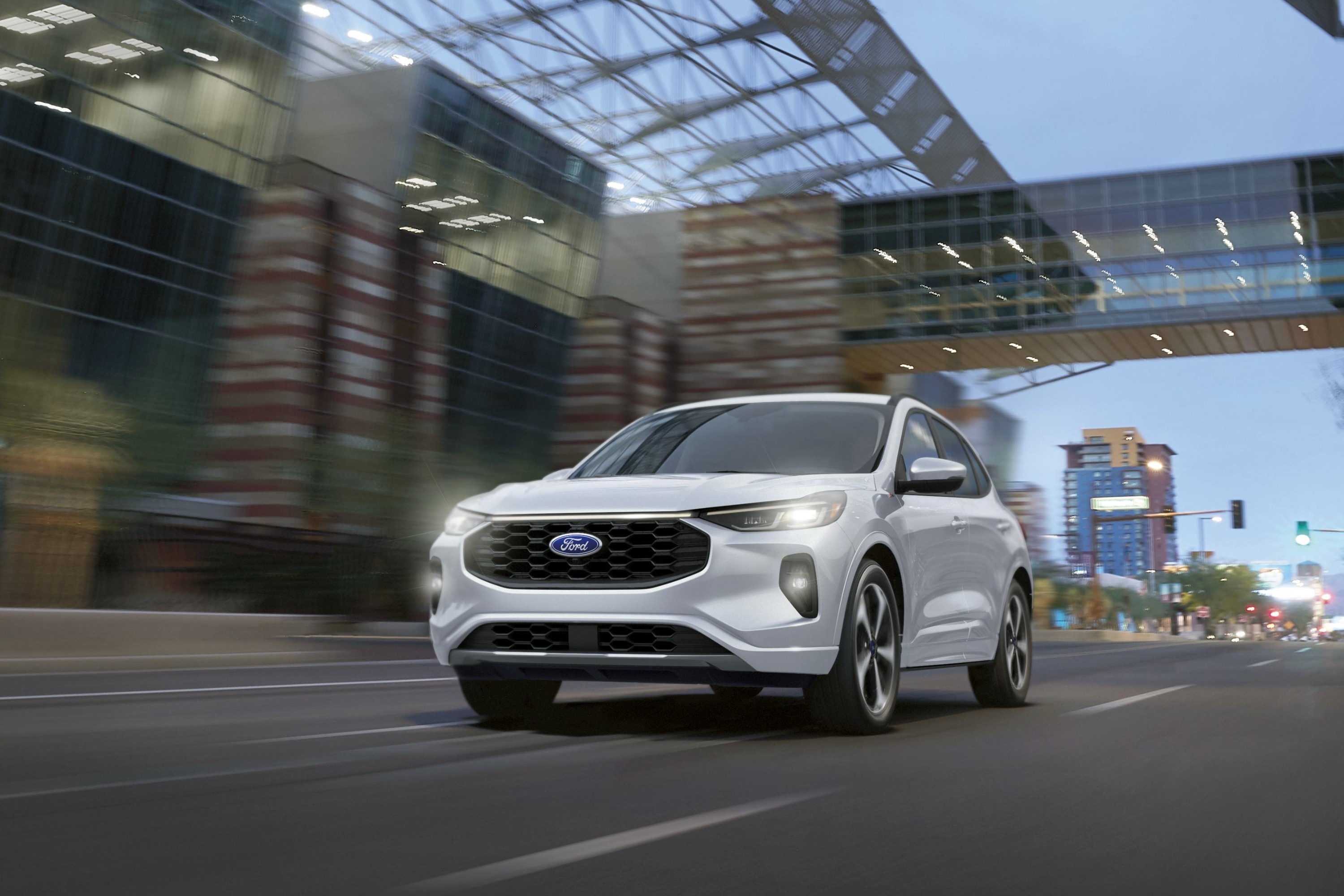 This photo provided by Ford shows the Escape, which is in its last year of production. The small SUV offers comfortable seating, a smooth ride quality, and easy-to-use controls as well as hybrid and plug-in powertrain options.