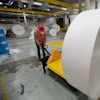 A Kimberly-Clark employee at the company’s manufacturing facility in LaGrange, Georgia.