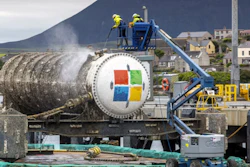 Underwater data centers will accumulate sea life, like this Microsoft data center testing module, which in two years underwater attracted algae, barnacles and sea anemones.