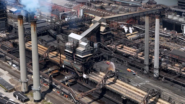 A portion of the Clairton Coke Works, a U.S. Steel plant, is seen Aug. 11, 2025 in Clairton, Pa.