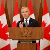 Prime Minister Mark Carney at a news conference on Parliament Hill in Ottawa, Aug. 22, 2026.