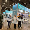 Lanza International General Manager Andrew Liu (left), along with THTMA Board Members Liu Chia-Chun (center, Gwang Wuen Yu) and Ke Ming-Hong (right, Chairman of Mr. Monkey Precision), gathered at the Japan DIY Homecenter Show in August to promote TiTE x IHT.