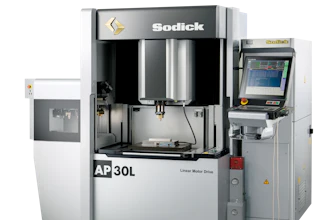 Sodick AP30L industrial 3D printer with linear motor drive and integrated control system
