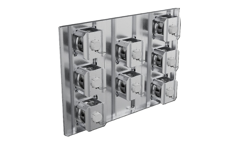 Modular electrical panel assembly with multiple circuit breaker components mounted on metal frame