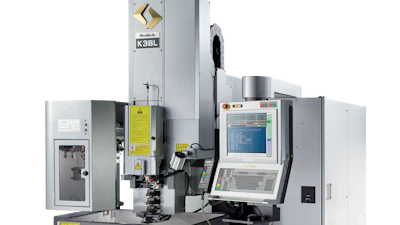 KABL industrial EDM machine with control panel, cooling system, and precision cutting equipment