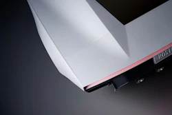 CORSAIR gaming device with white and red design on dark background